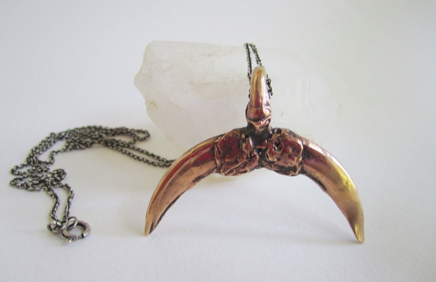 The Hunted - Badger Double Claw pendant