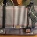 New Old Stock 1980s Hounds tooth Satchel /Ralph Lauren Equestrian horse charm handbag long strap shoulder Bag. RARE  American vintage