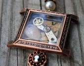 Opal - Upcycled OOAK Vintage Watch Pendant