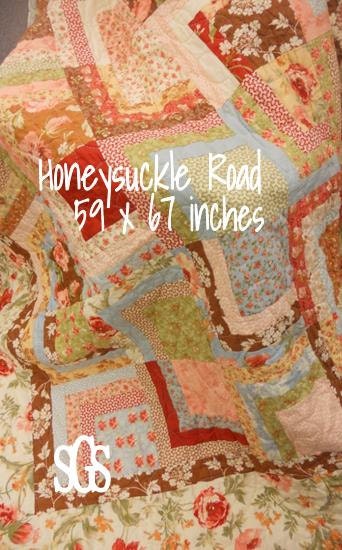 Honeysuckle Road pattern designed by Mickey Zimmer for Sweetwater Cotton Shoppe
