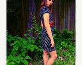 ON SALE NOW Vintage Closeout Sale - Miss Maggie Mae Polka Blooms Dress