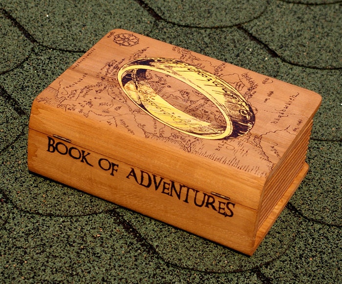 Lord of the Rings woodburned box