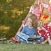 Patchwork Tent Photography prop in red and white