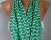 Infinity Scarf Shawl Circle Scarf  Loop  Scarf Gift -fatwoman - LOVE - Heart