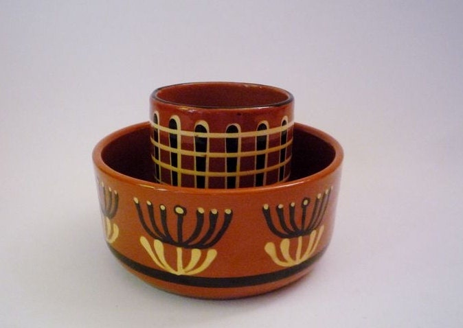 Pair of Vintage Pottery Planters