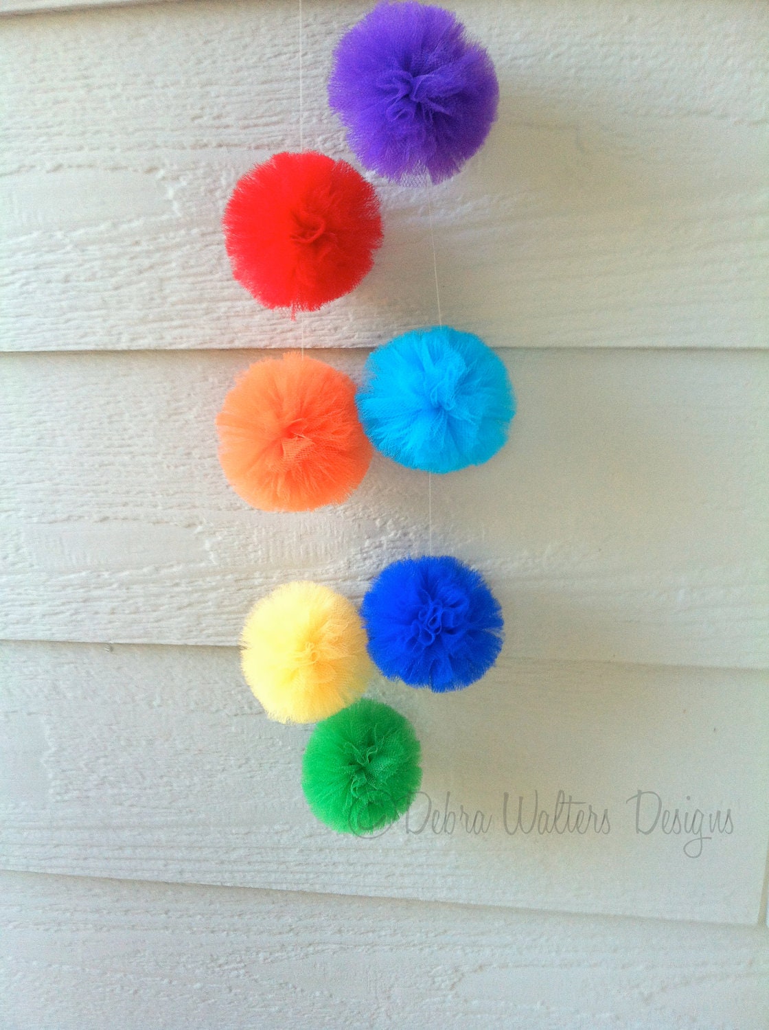 Tulle Pom Rainbow Garland Il_570xn