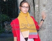 Back to school Pencil Scarf for all ages and genders - great gift for teacher, mother, kids, child- neckwarmer, shawl