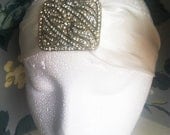 Odette Deco Bohemian Goddess Headwrap-Bridal Headband 1920's Wedding-Flapper-Art Deco Nicole Richie Headpiece