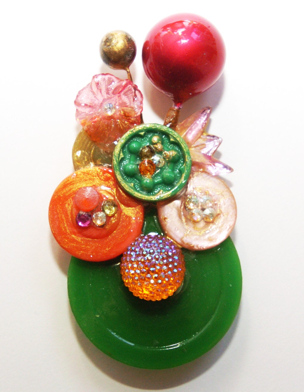 Gumballs and Gumdrops Brooch