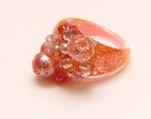 Raspberry Sorbet Party Girl Statement Ring