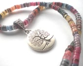 Rainbow Tree of Life Necklace - Hippie Necklace