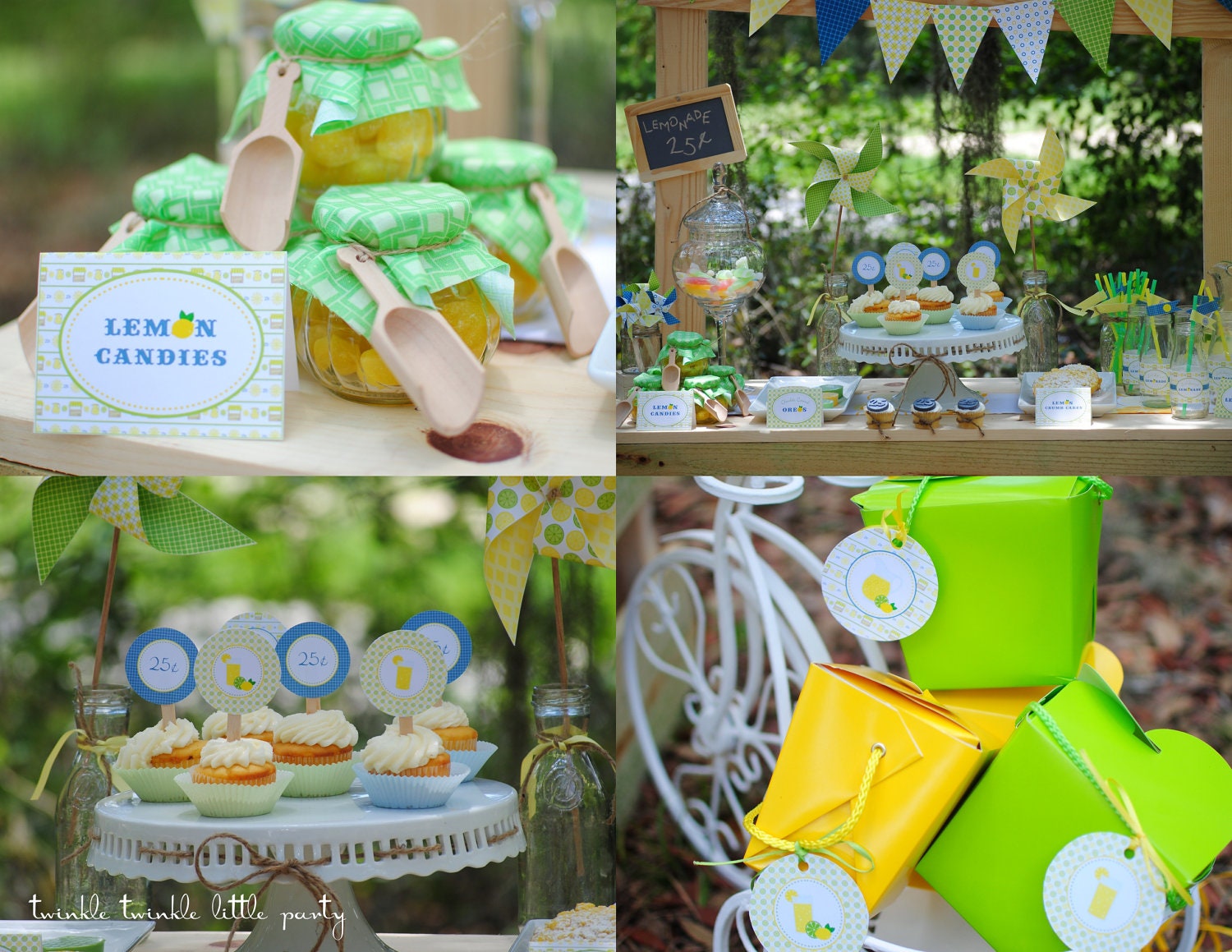 Lemonade Stand Party Boys and Girls As seen on Hostess with the Mostess