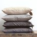 As seen in BETTER HOMES and GARDENS. Karnataka metallic ink hand printed on Natural Ecru organic hemp pillow cover 12x21