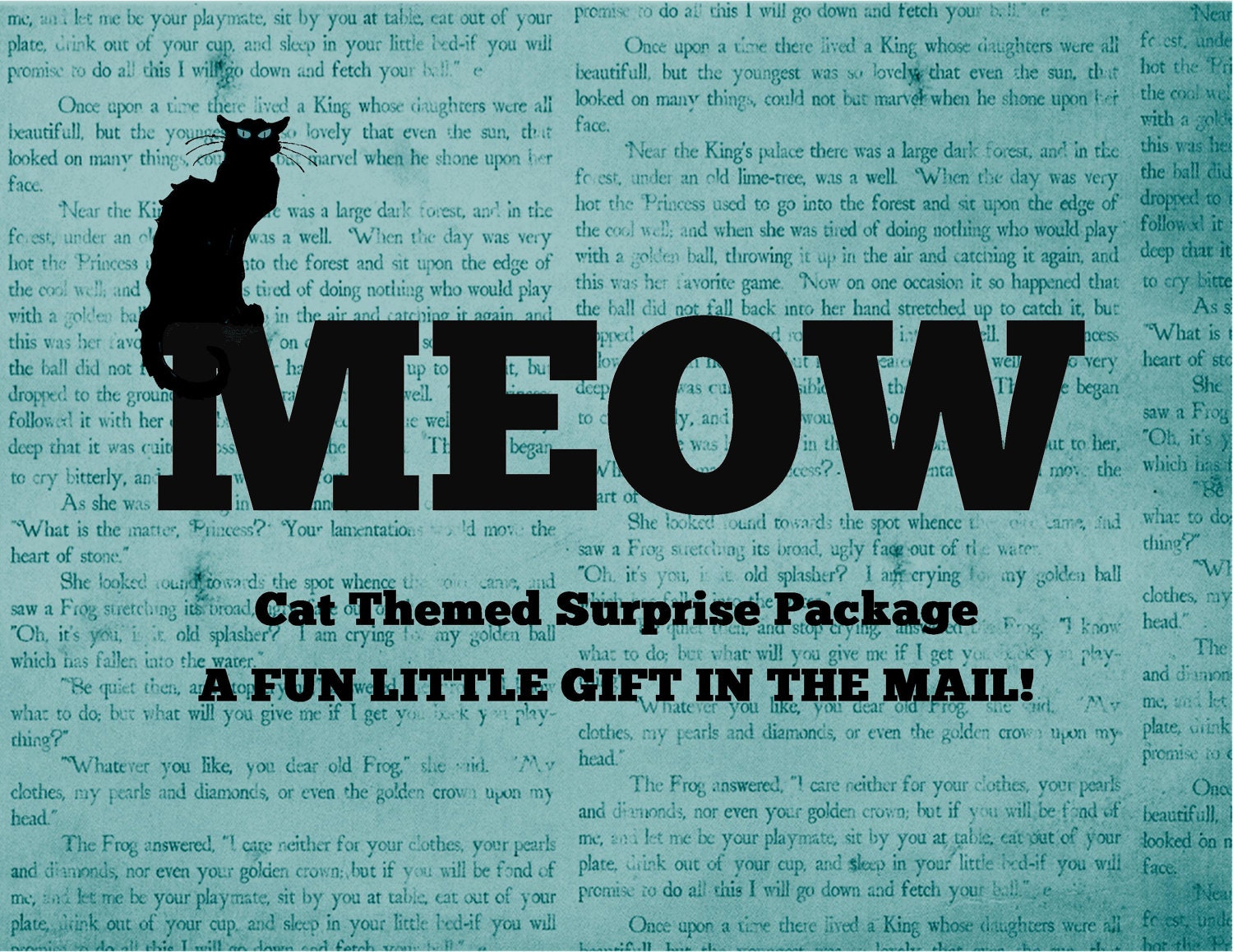 Meow, Cat-themed Surprise Package - Itty Bitty Teeny Tiny Gift - Present
