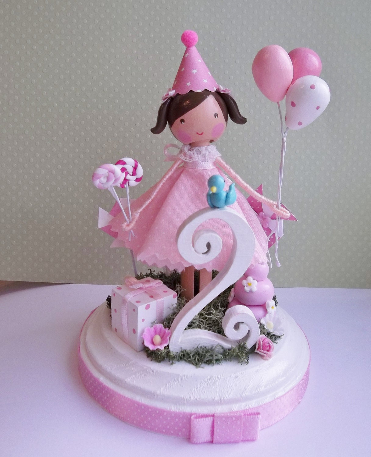 big celebration custom cake topper
