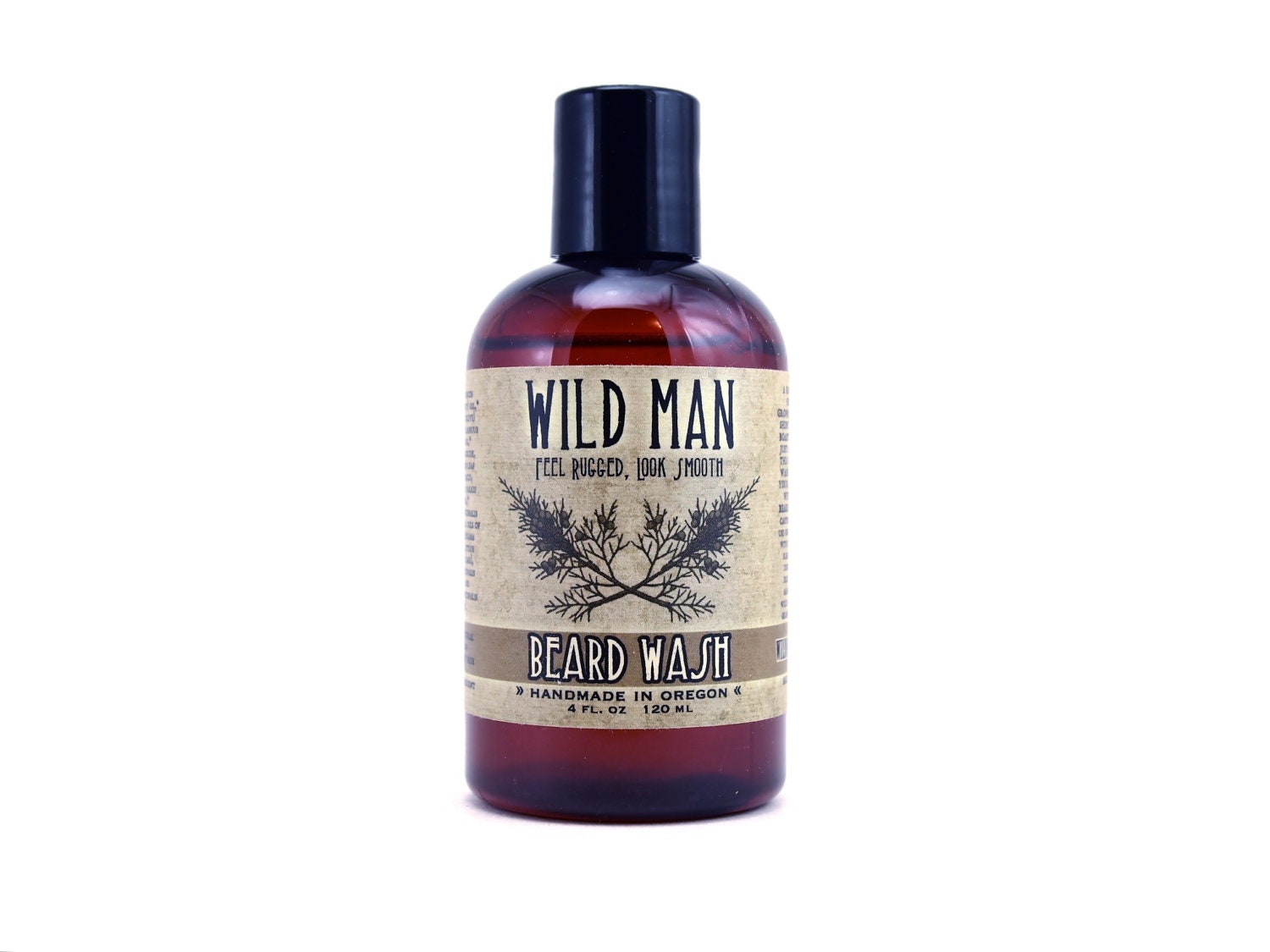 Beard Wash Natural Mens Beard Soap Wild Man 4oz