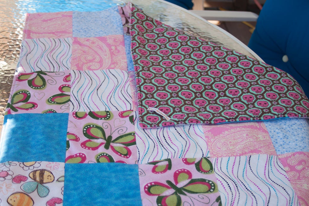 Skull Quilt for baby girl