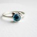 Blue Bear Ring, London Blue Topaz and Sterling Silver