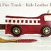 Mini Fire Truck / Kids Leather Bags