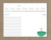 Fill it in whenever day planner - Cup of Coffee