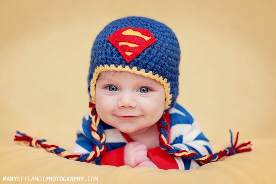 Super Hero inspired earflap