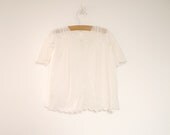 1910 Handmade White Embroidered Long Sleeve Dress