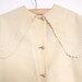 1880's Victorian Scalloped Cream Coat and Bonnet Set