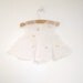 1950's White and Pink Chiffon Rosette Pinafore