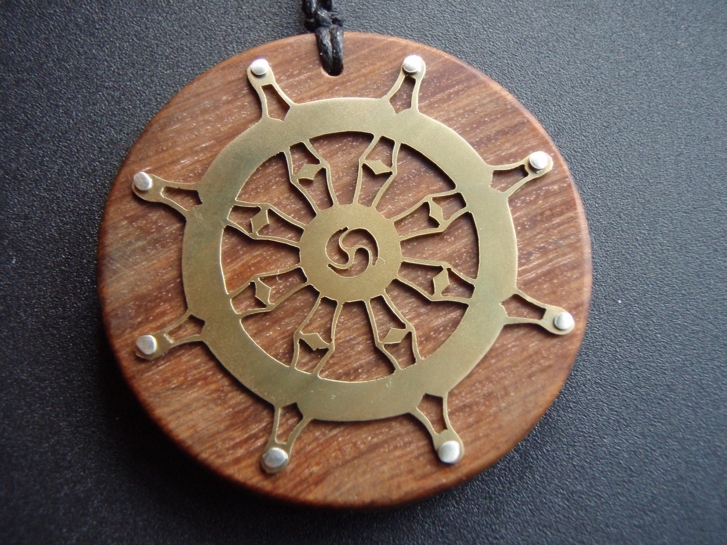 dharma wheel pendant