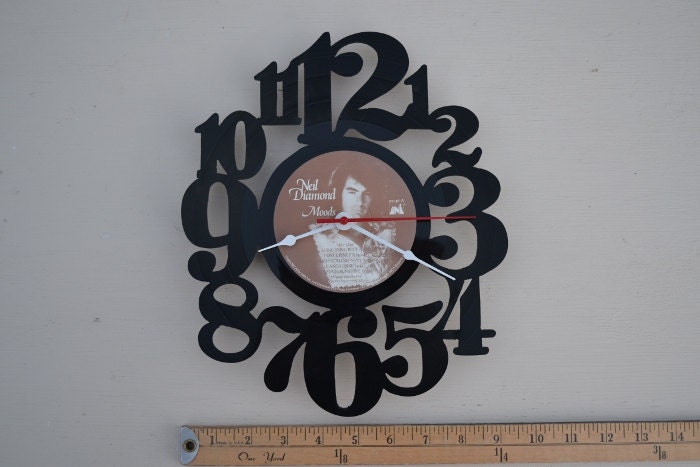 Vinyl Record Album Wall Clock (artist is Neil Diamond)