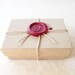 Owl moon wax seal pendant made from recycled silver, custom made to order