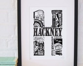 Best of Hackney limited edition screenprint // London Letters series