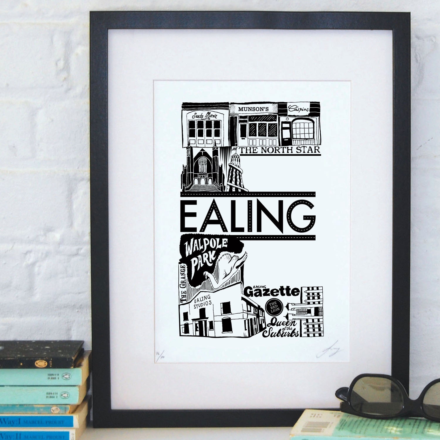 Best of Ealing limited edition screenprint // London Letters series