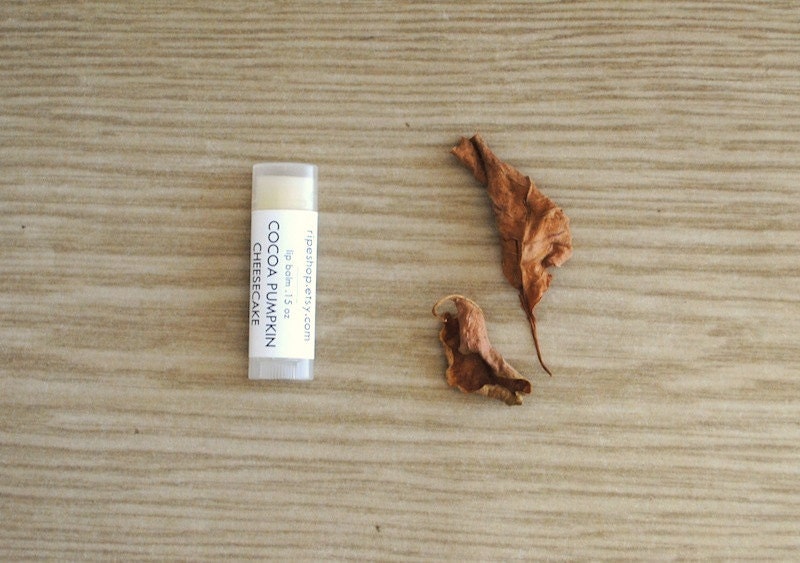 Cocoa Pumpkin Cheesecake Lip Balm - Beeswax, Shea Butter, Coconut Oil