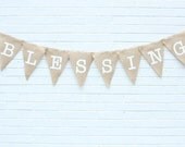 BLESSING Burlap Banner