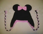 Minnie Mouse Hat - Available in Any Size or Color Combination