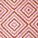 Jonathan Adler Pink Orange Diamond Ikat Decorative Pillow Cover, Accent Pillow, Throw Pillow, Toss Pillow