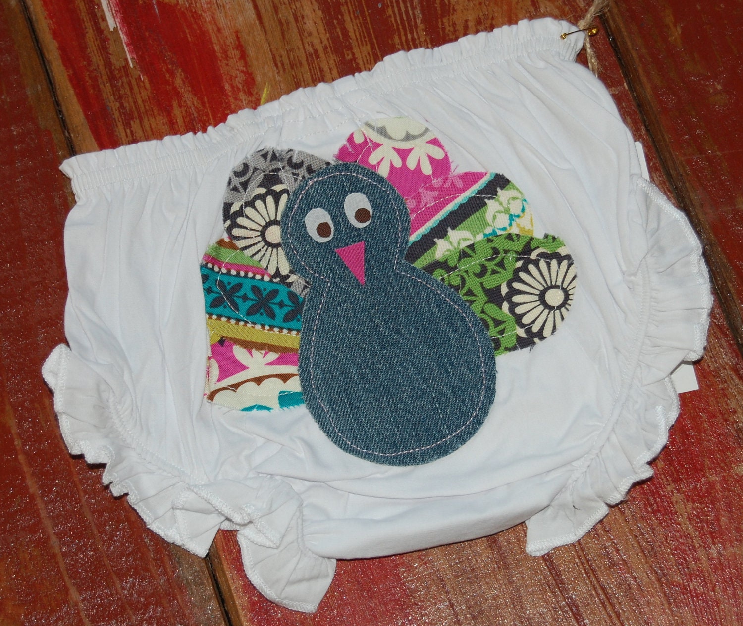 Gobble Gobble Diaper Cover baby 0 - 6 months ready to ship