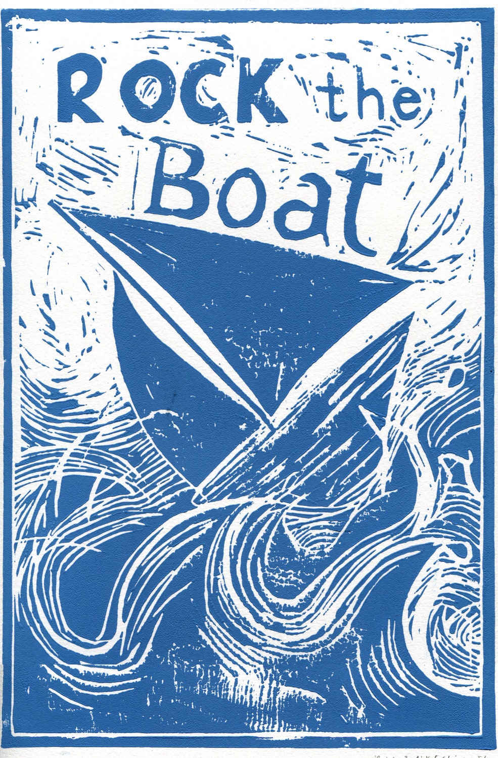 Rock the Boat. Nautical print.