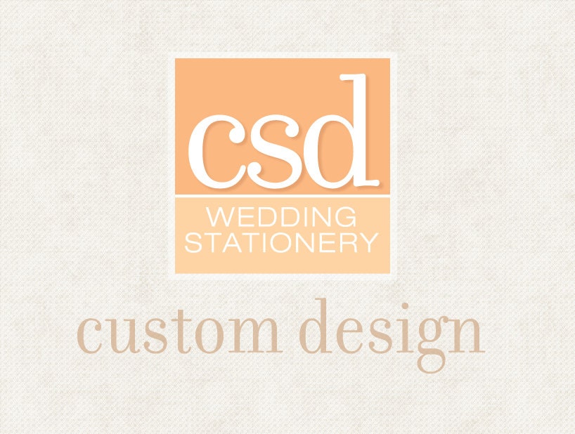 Custom Wedding Stationery and Invitation Designs : Deposit Listing & Information