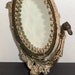 Victorian Ornate Table Vanity Dresser Mirror Cast Iron Painted