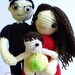 AMIGURUMI PATTERN : Family portrait father, mother and baby