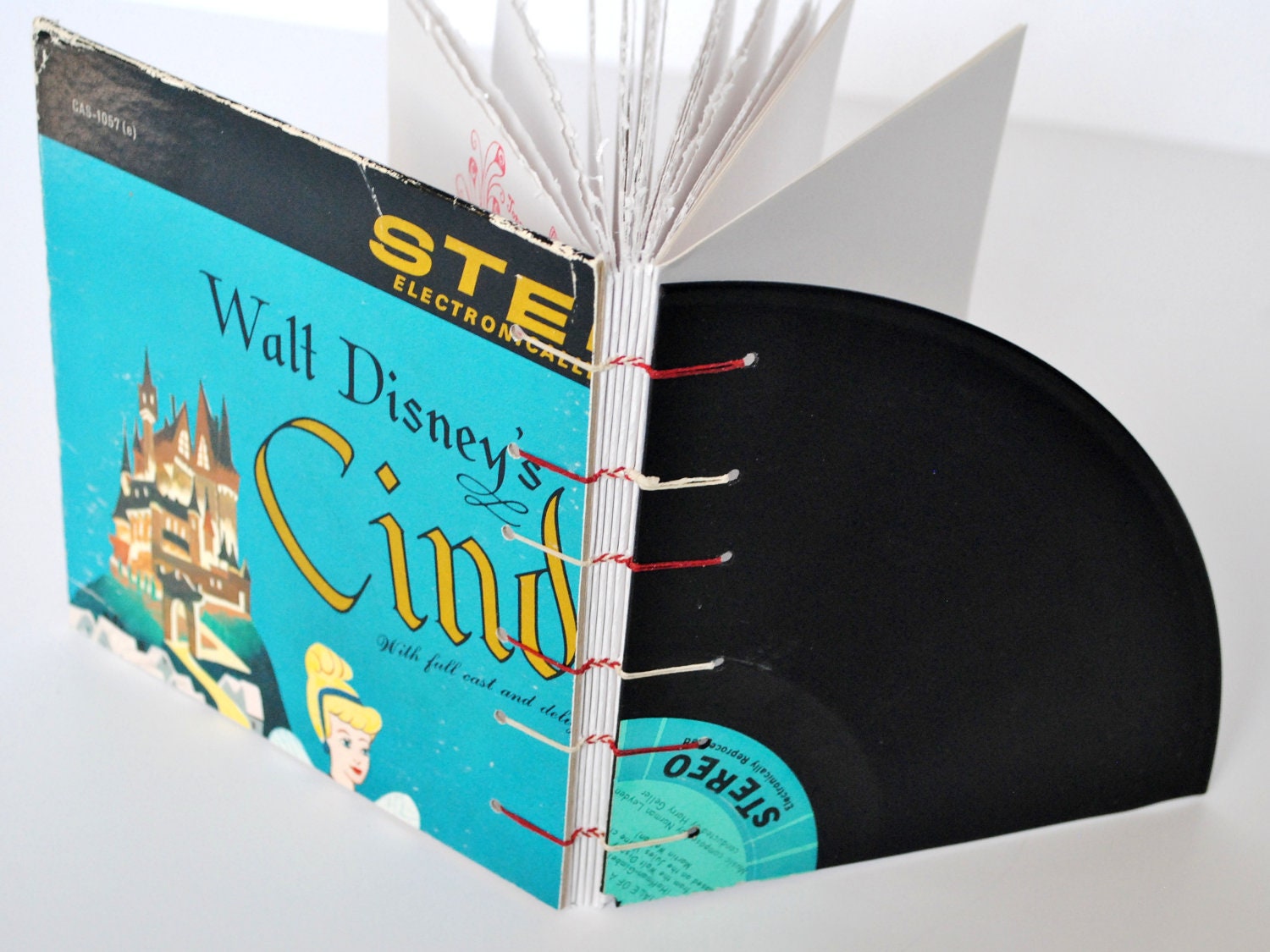 Recycled Vinyl Record Journal: Cinderella 2
