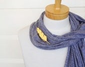 Summer Love Feather Brooch - Hand Painted Wooden Laser Cut - Lemon