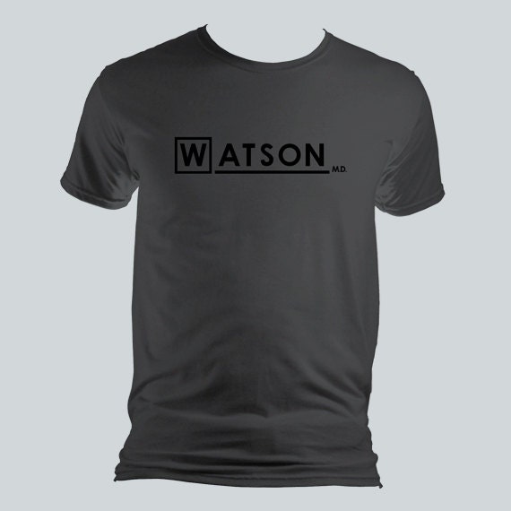 Watson MD - Sherlock shirt - House parody - Men's/Unisex, Ladies Fitted, Kids T-Shirt