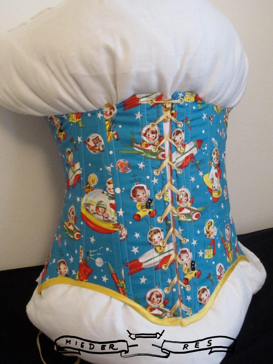 Underbust Corset : COSMONAUT    Ready to Ship