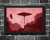 Star Wars Print Poster Movie poster star wars illustration Bespin Cloud City art Size 11x17