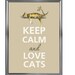 Keep calm and love cats