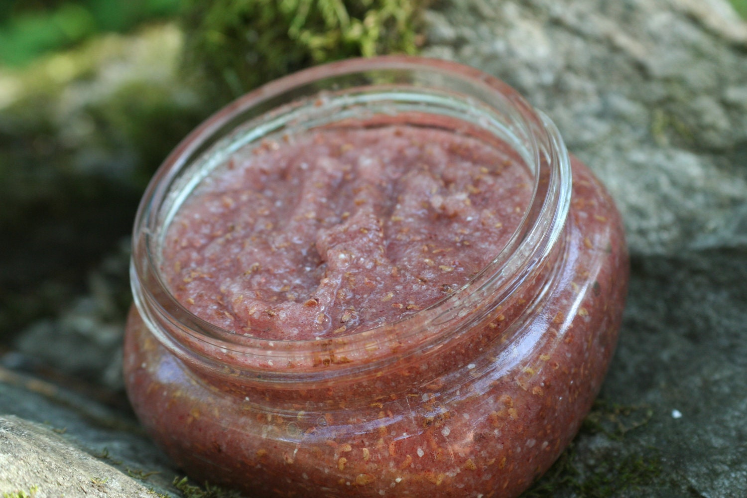 Raspberry Body Scrub - Cleanse, Exfoliate, Moisturize - Fair Trade, Organic, Wildcrafted
