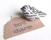 French Word Bird Charm